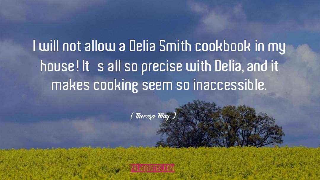 Cookbook quotes by Theresa May