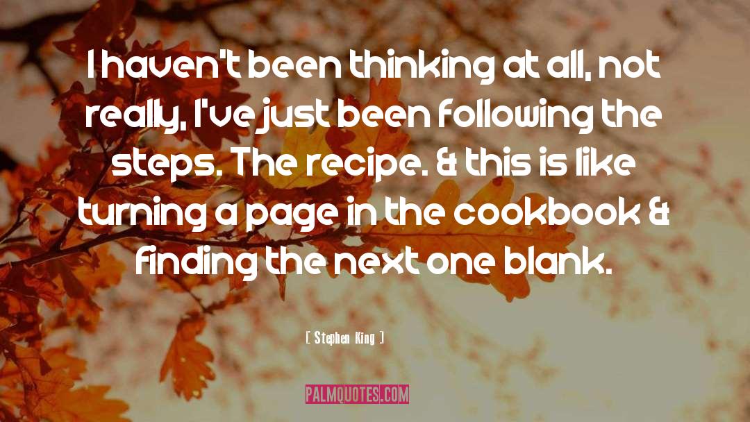 Cookbook quotes by Stephen King