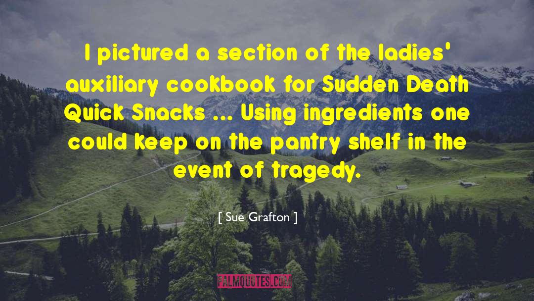 Cookbook quotes by Sue Grafton