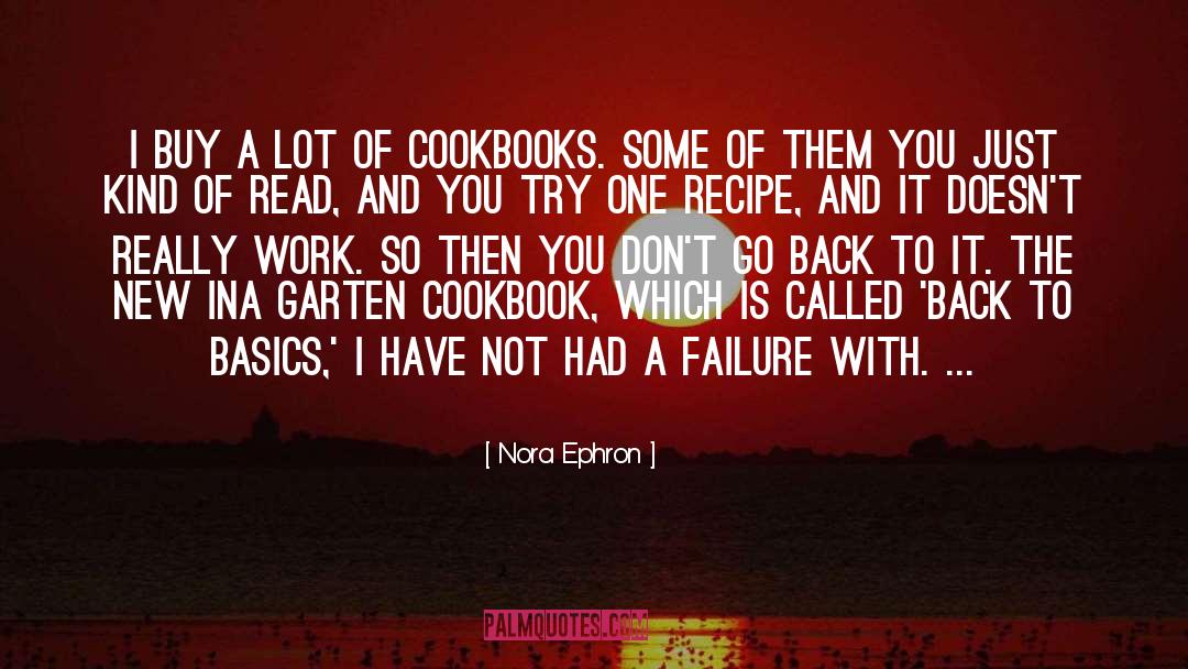 Cookbook quotes by Nora Ephron