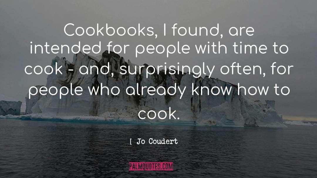 Cookbooks quotes by Jo Coudert