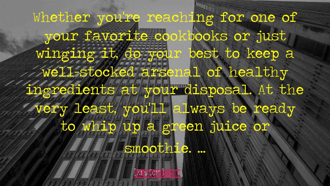 Cookbooks quotes by Kris Carr