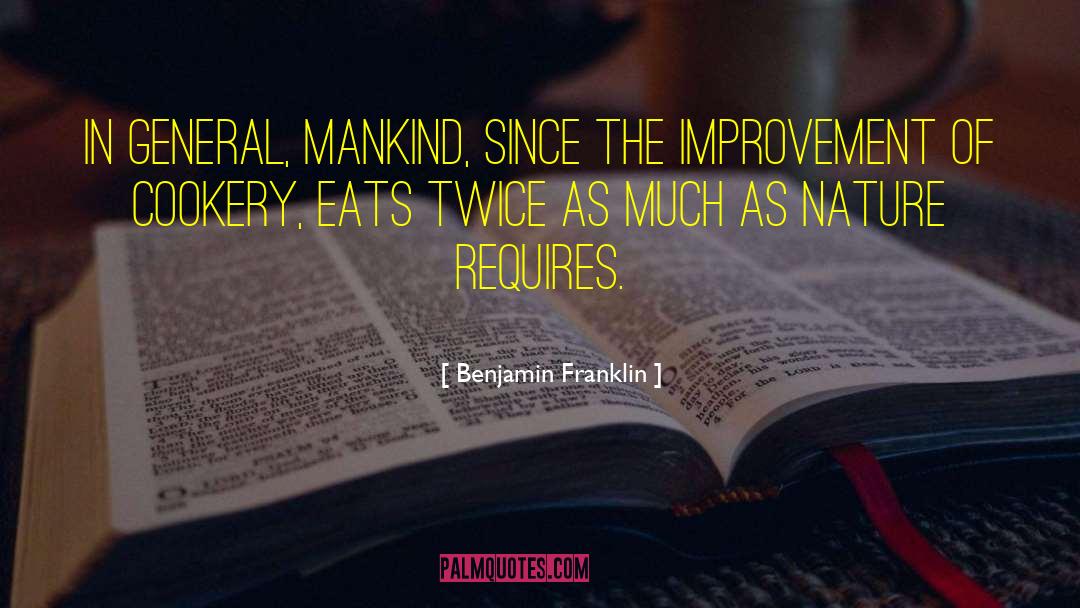 Cookery quotes by Benjamin Franklin