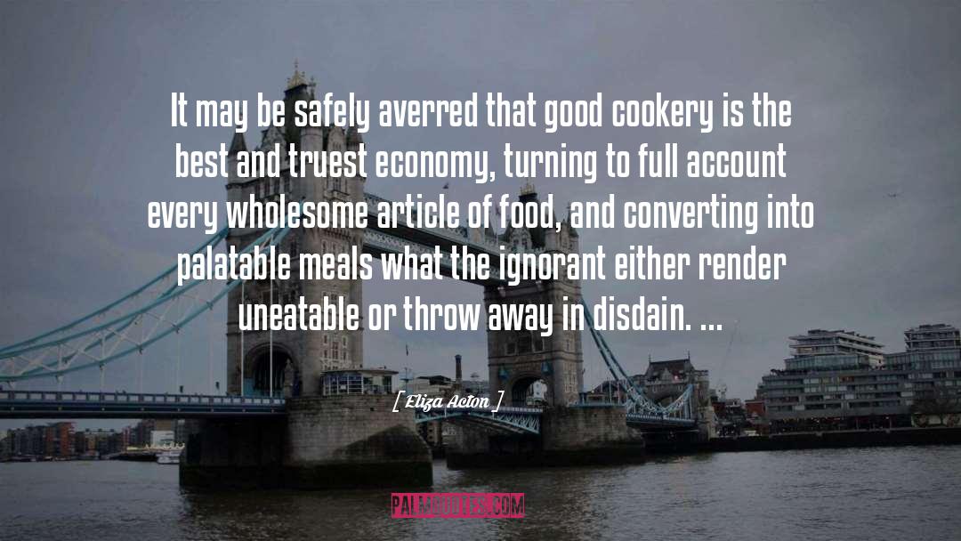 Cookery quotes by Eliza Acton