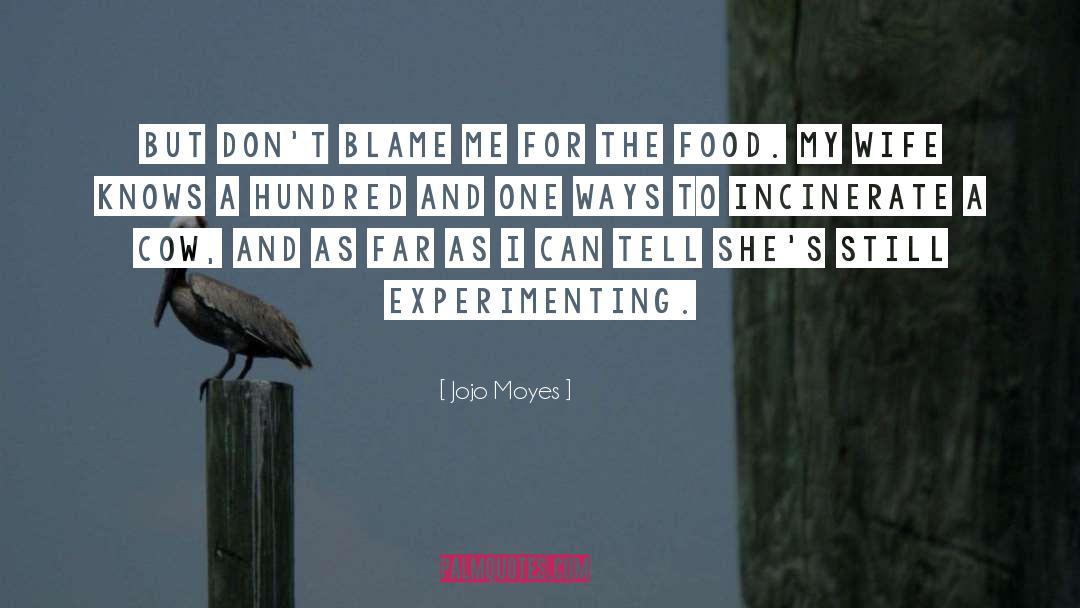 Cooking And Eating quotes by Jojo Moyes