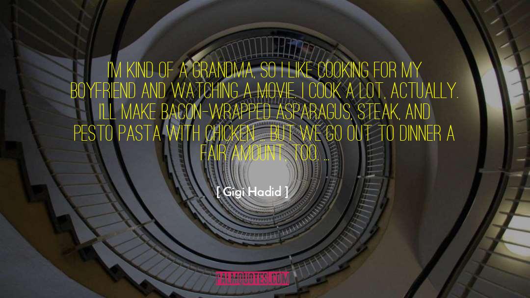 Cooking Dinner quotes by Gigi Hadid