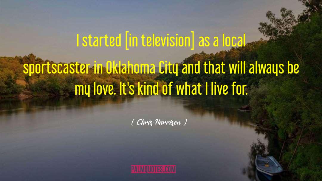 Cookson Oklahoma quotes by Chris Harrison