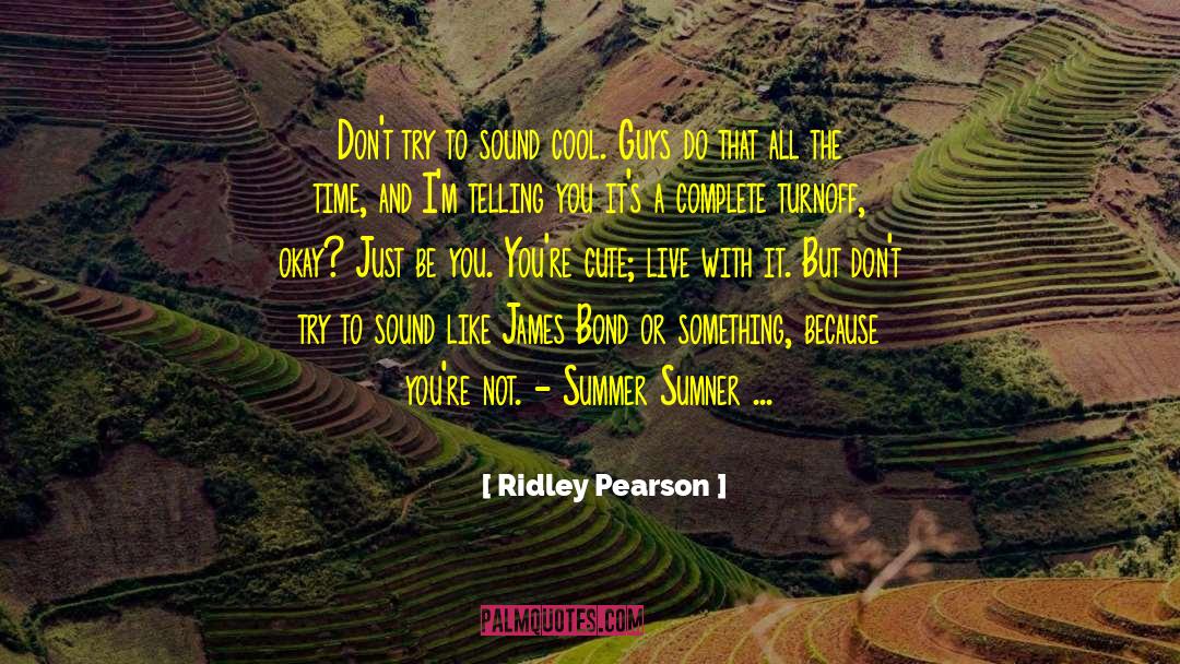 Cool Beach quotes by Ridley Pearson
