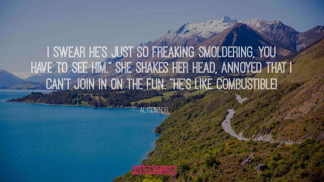Cool Head quotes by Alyson Noel