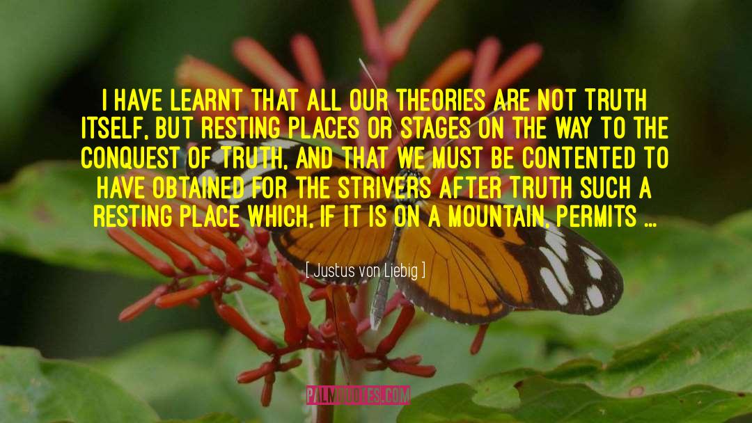 Cool Places quotes by Justus Von Liebig