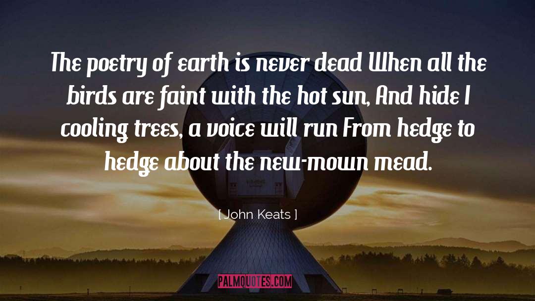 Cooling quotes by John Keats