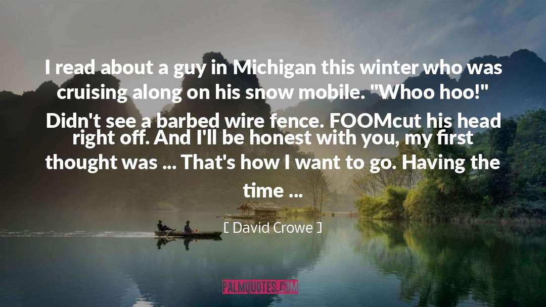 Coolness Of Winter And Complain quotes by David Crowe