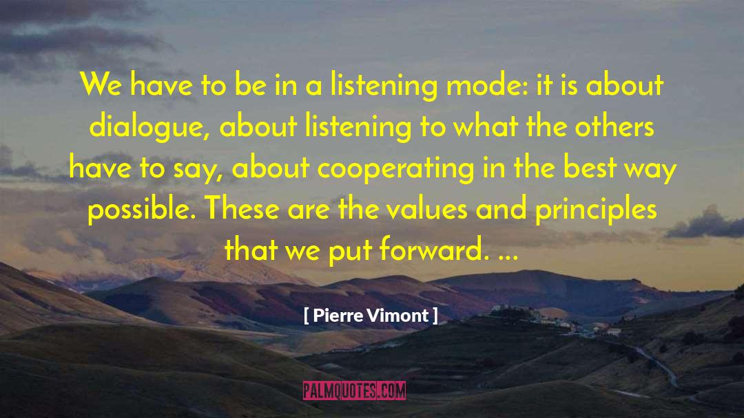Cooperating quotes by Pierre Vimont
