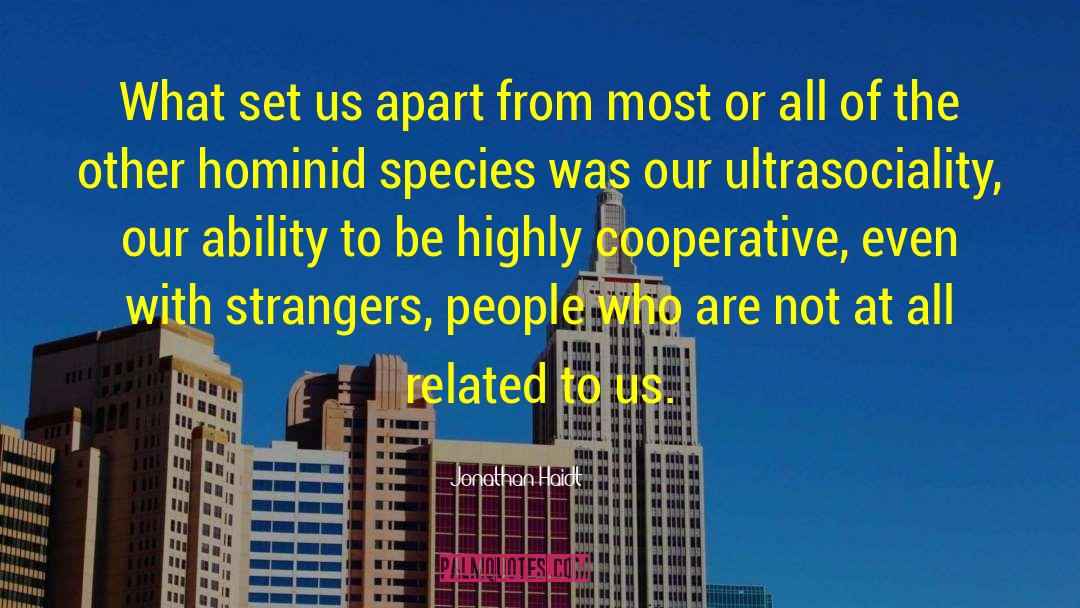 Cooperatives quotes by Jonathan Haidt
