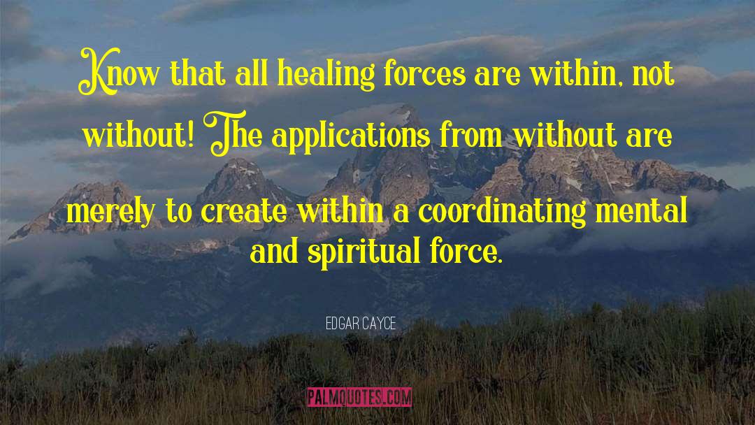 Coordinating quotes by Edgar Cayce