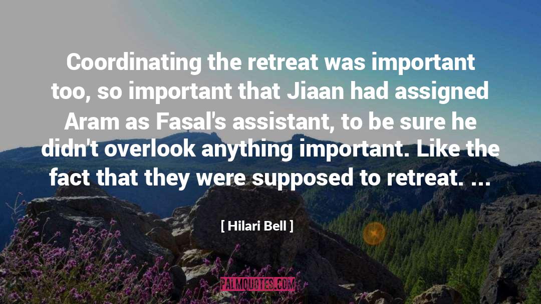 Coordinating quotes by Hilari Bell
