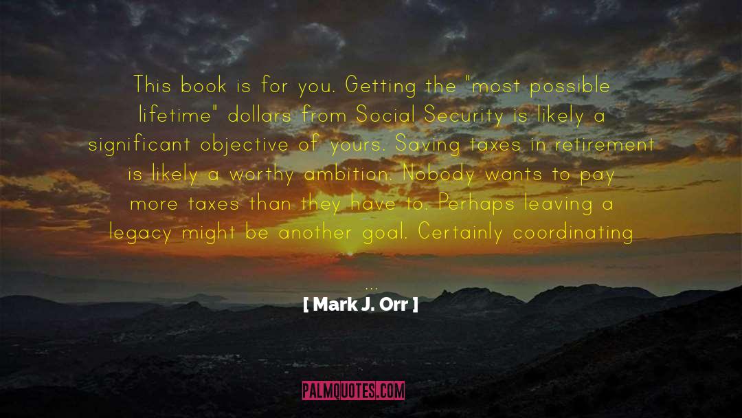 Coordinating quotes by Mark J. Orr