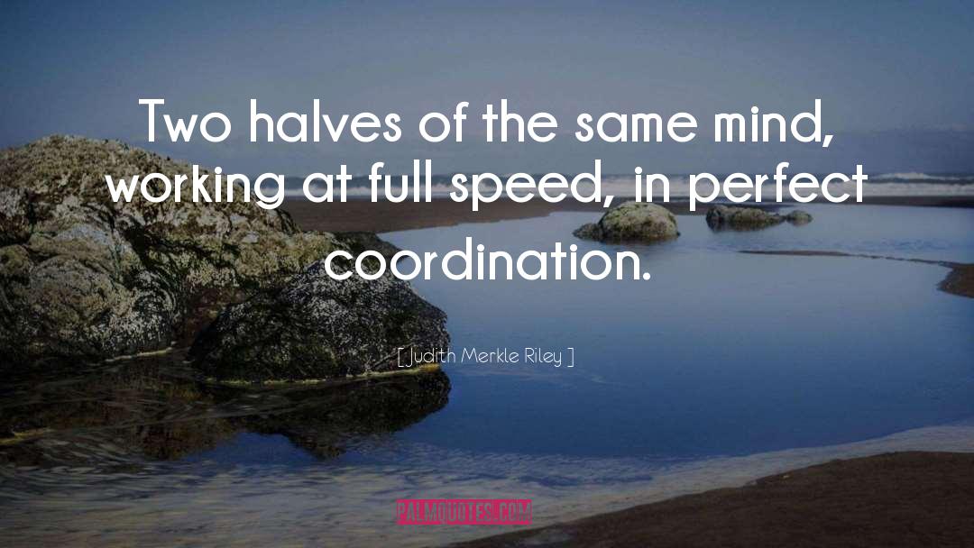 Coordination quotes by Judith Merkle Riley