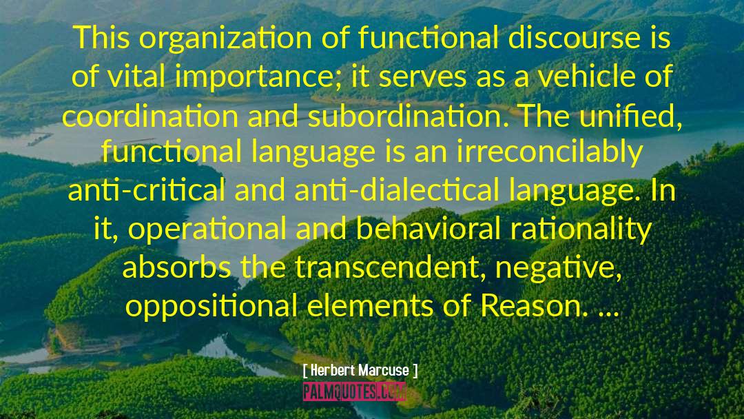 Coordination quotes by Herbert Marcuse