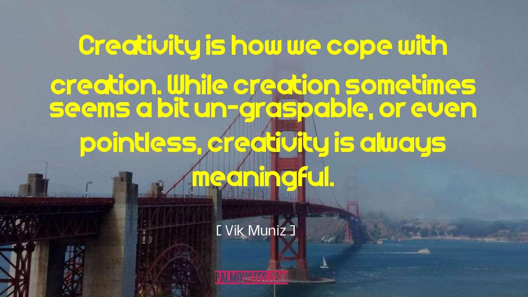 Cope quotes by Vik Muniz