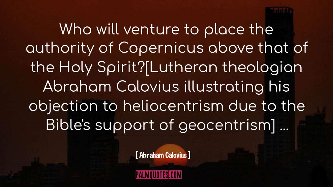 Copernicus quotes by Abraham Calovius