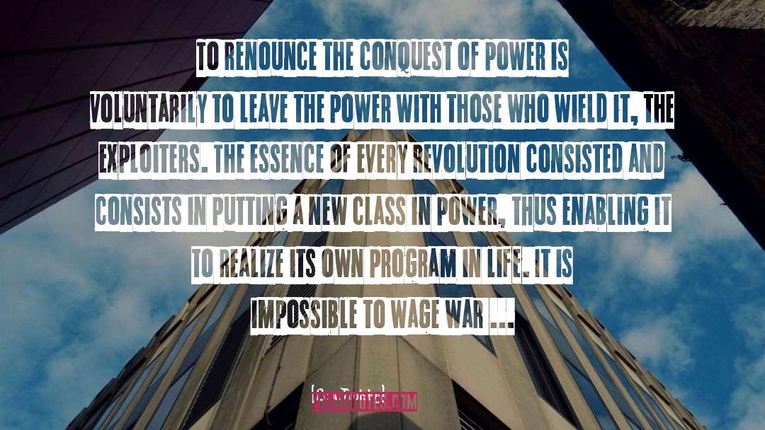 Copes Program quotes by Leon Trotsky