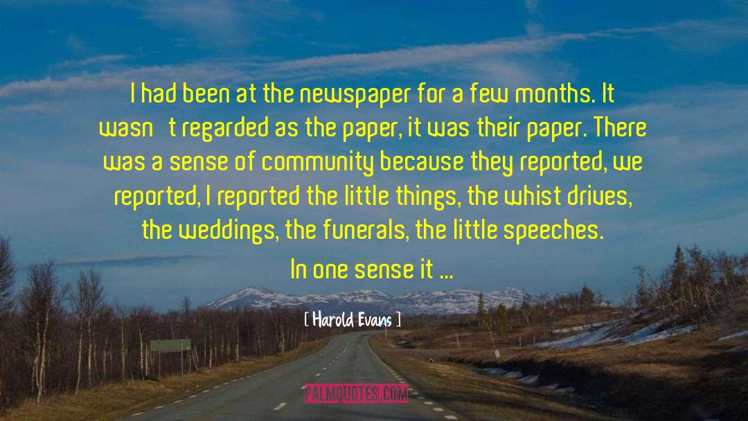 Copies quotes by Harold Evans