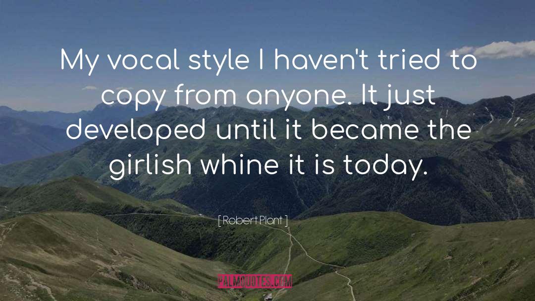 Copies quotes by Robert Plant