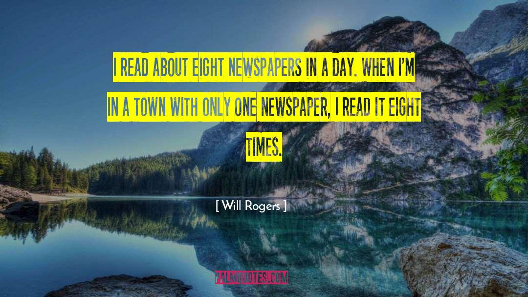 Coppenbarger Newspaper quotes by Will Rogers