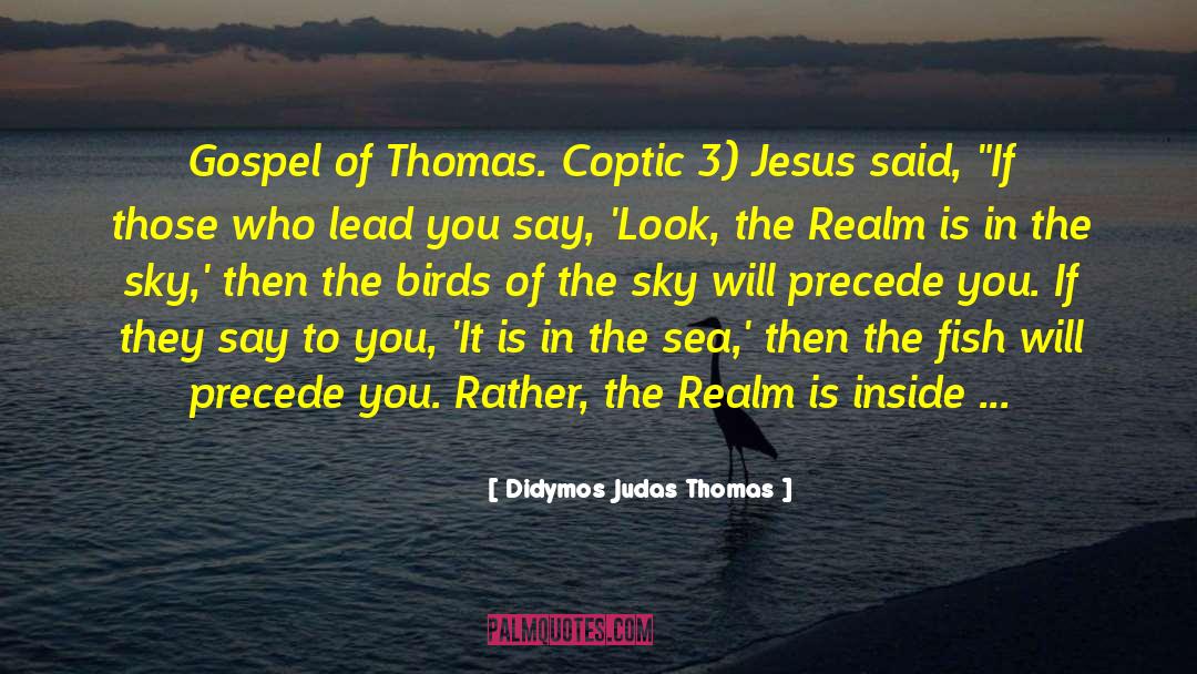 Coptic quotes by Didymos Judas Thomas