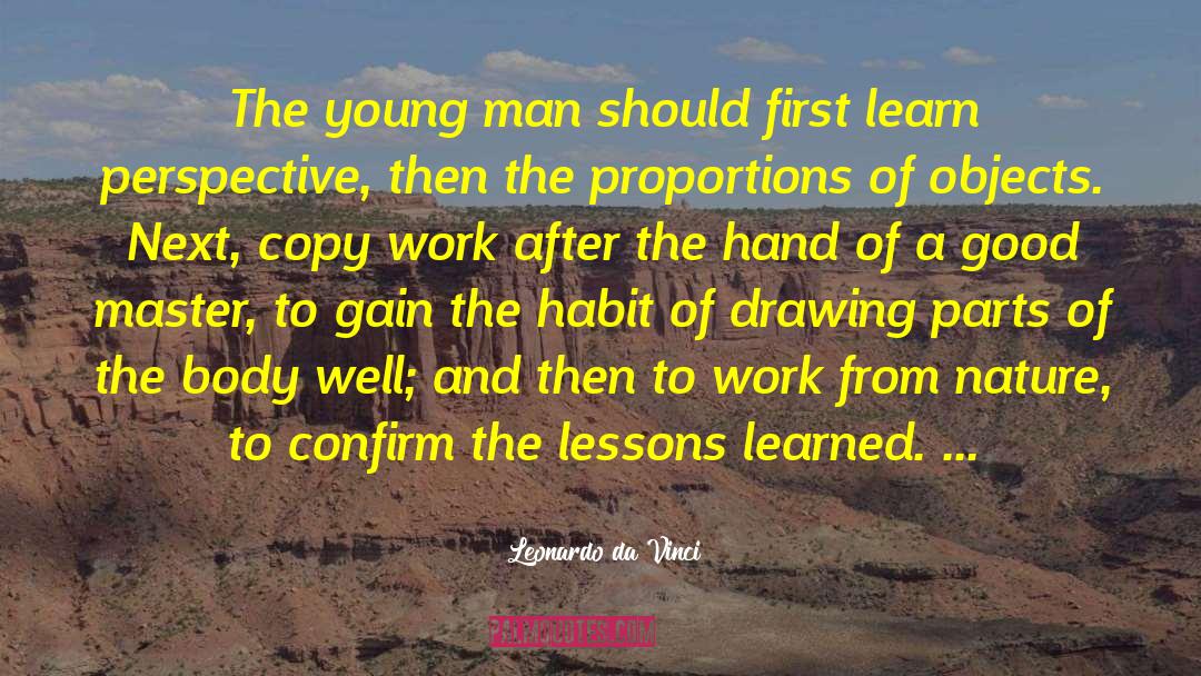Copy Work quotes by Leonardo Da Vinci