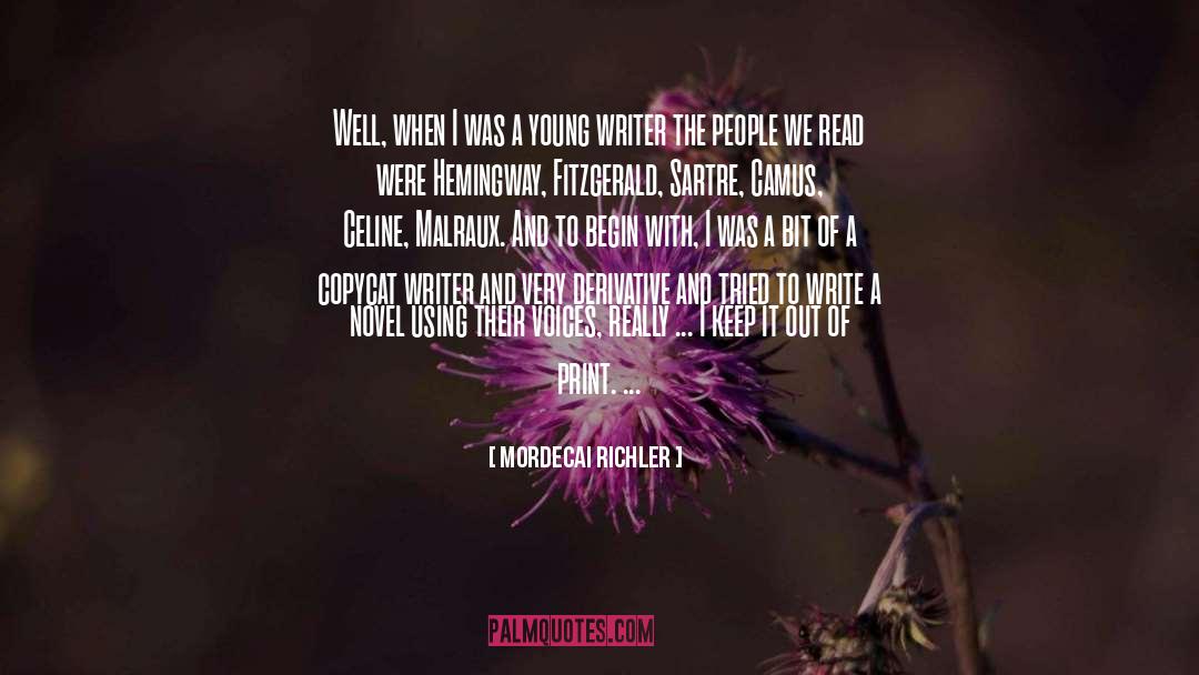 Copycat quotes by Mordecai Richler