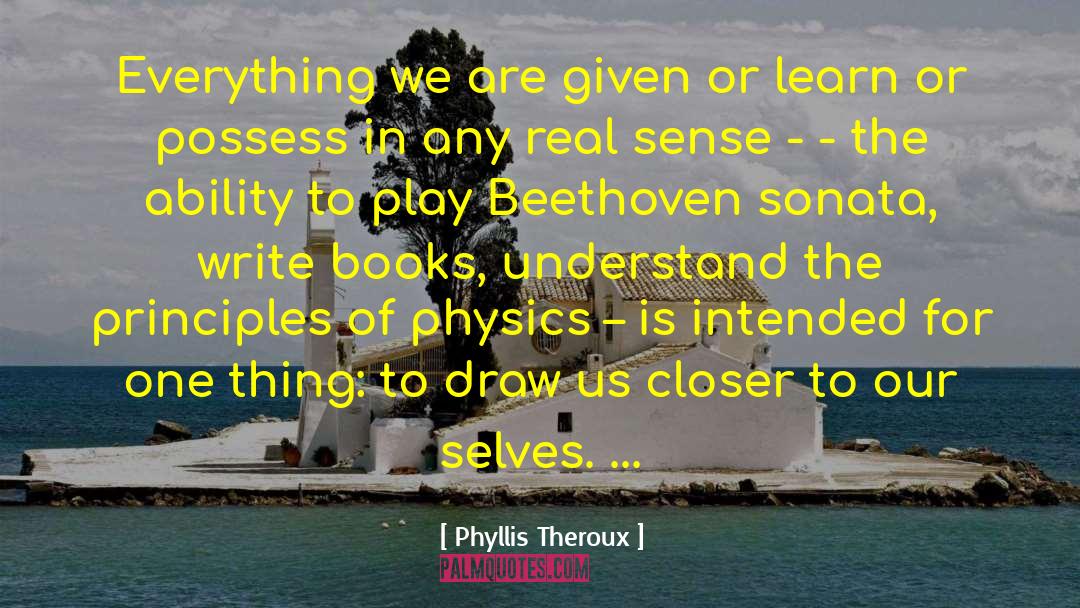 Copying Beethoven quotes by Phyllis Theroux