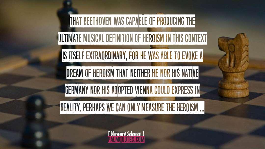 Copying Beethoven quotes by Maynard Solomon