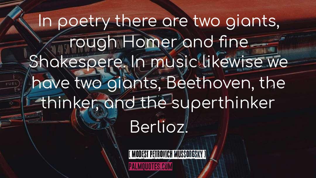 Copying Beethoven quotes by Modest Petrovich Mussorgsky