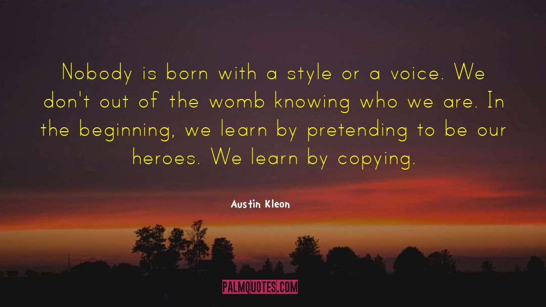 Copying quotes by Austin Kleon