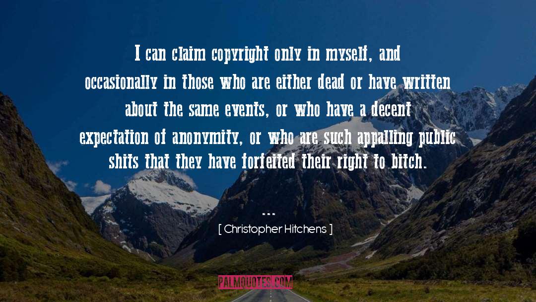 Copyright quotes by Christopher Hitchens