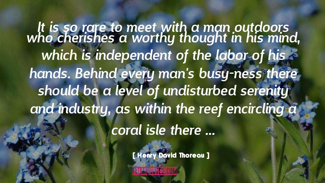 Coral Reef Quote quotes by Henry David Thoreau