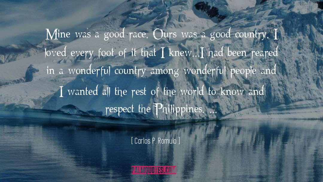 Cordilleras Philippines quotes by Carlos P. Romulo
