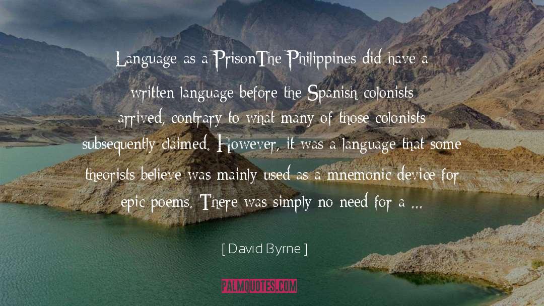 Cordilleras Philippines quotes by David Byrne