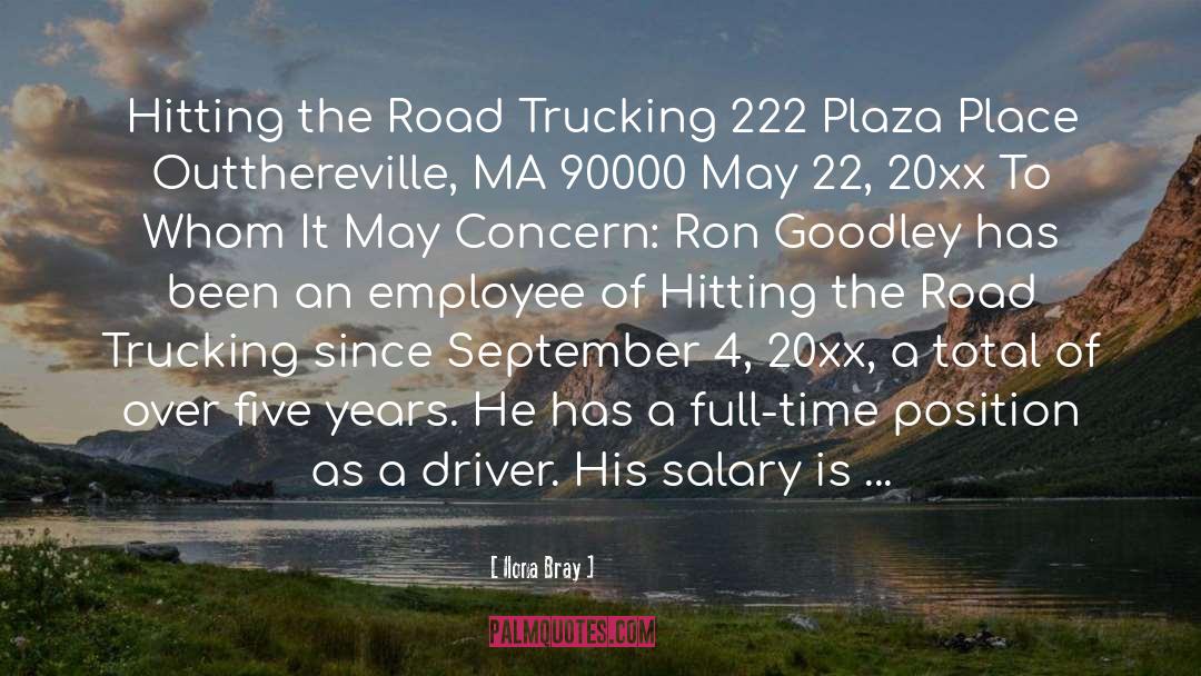 Cordovas Trucking quotes by Ilona Bray