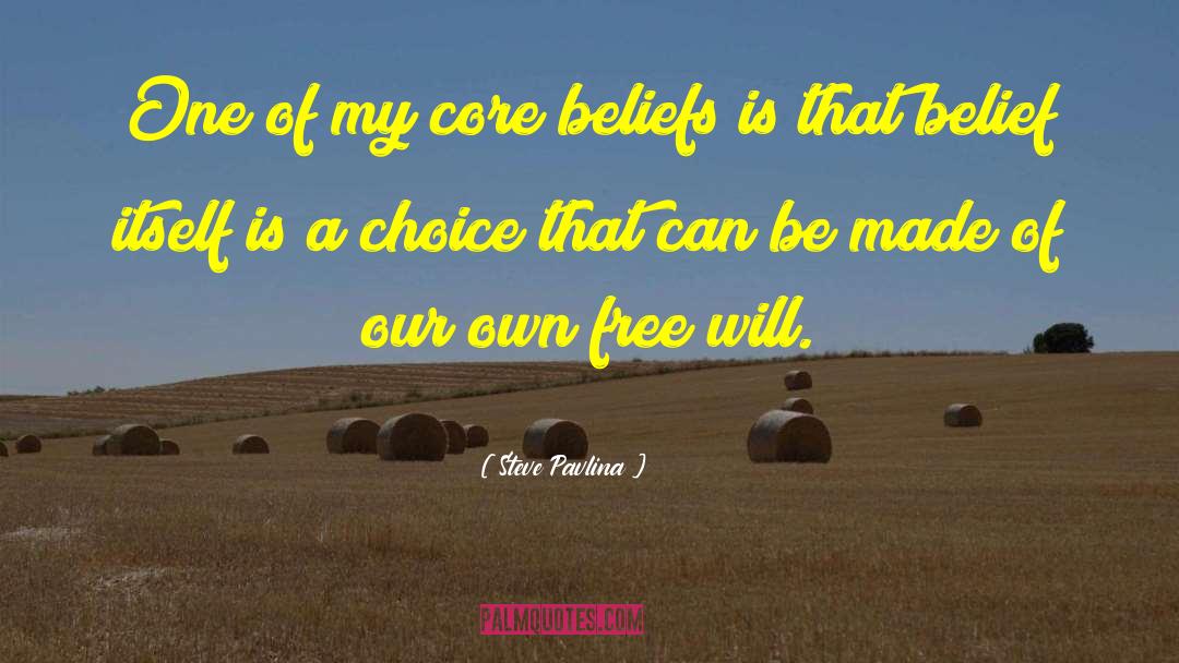 Core Beliefs quotes by Steve Pavlina