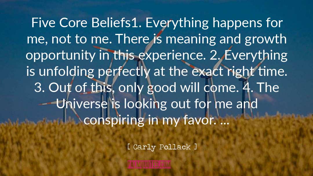 Core Beliefs quotes by Carly Pollack