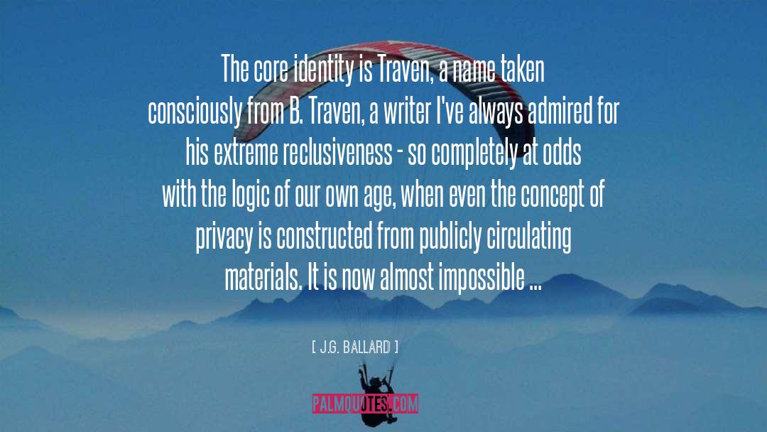 Core Identity quotes by J.G. Ballard