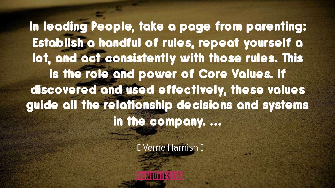 Core Values quotes by Verne Harnish