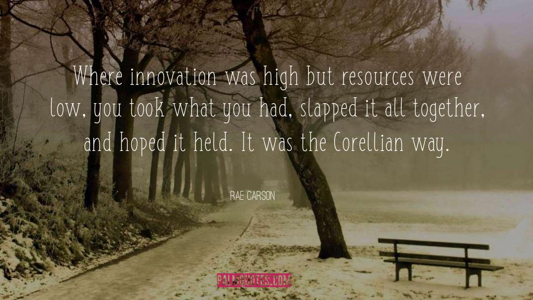 Corellia quotes by Rae Carson