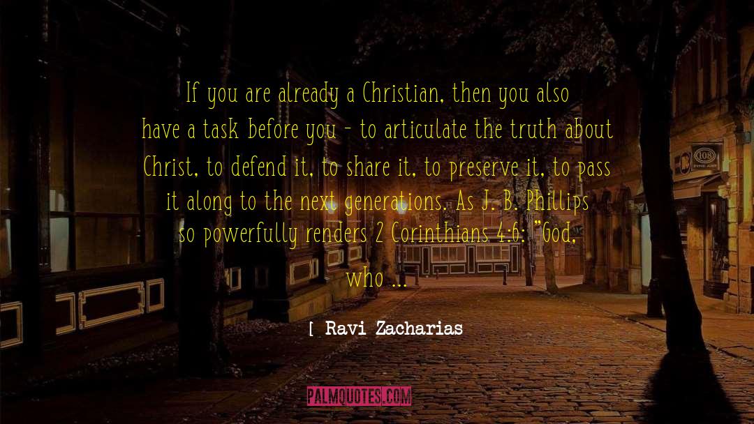Corinthians Evil quotes by Ravi Zacharias