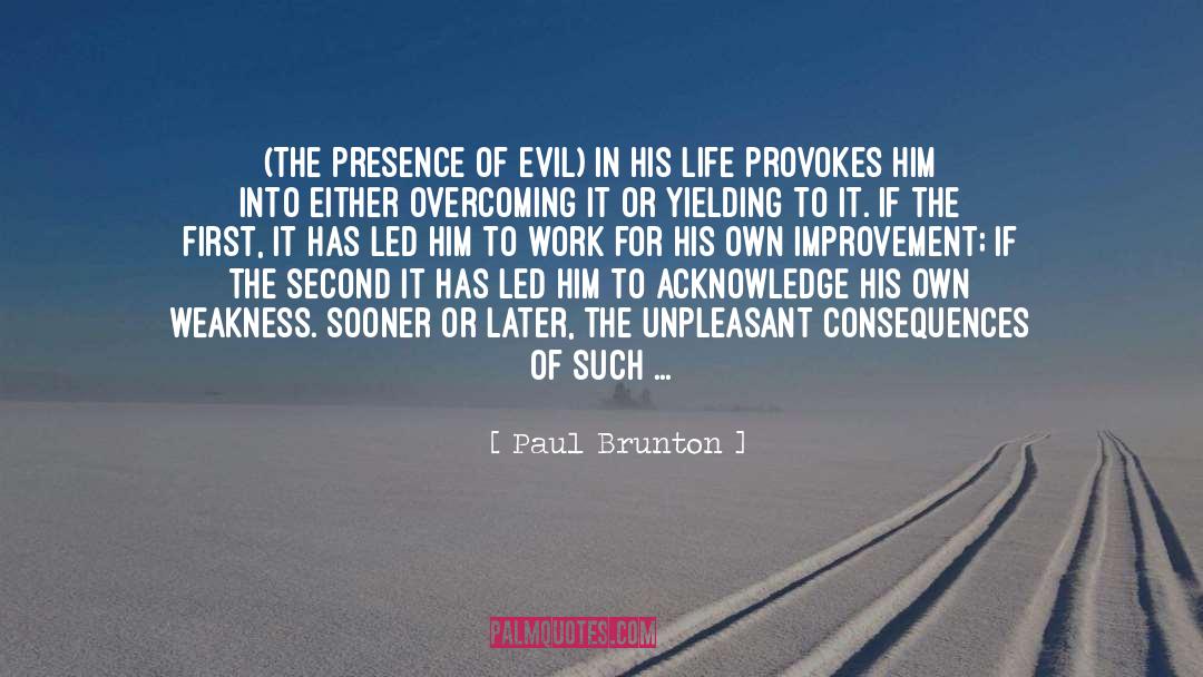 Corinthians Evil quotes by Paul Brunton