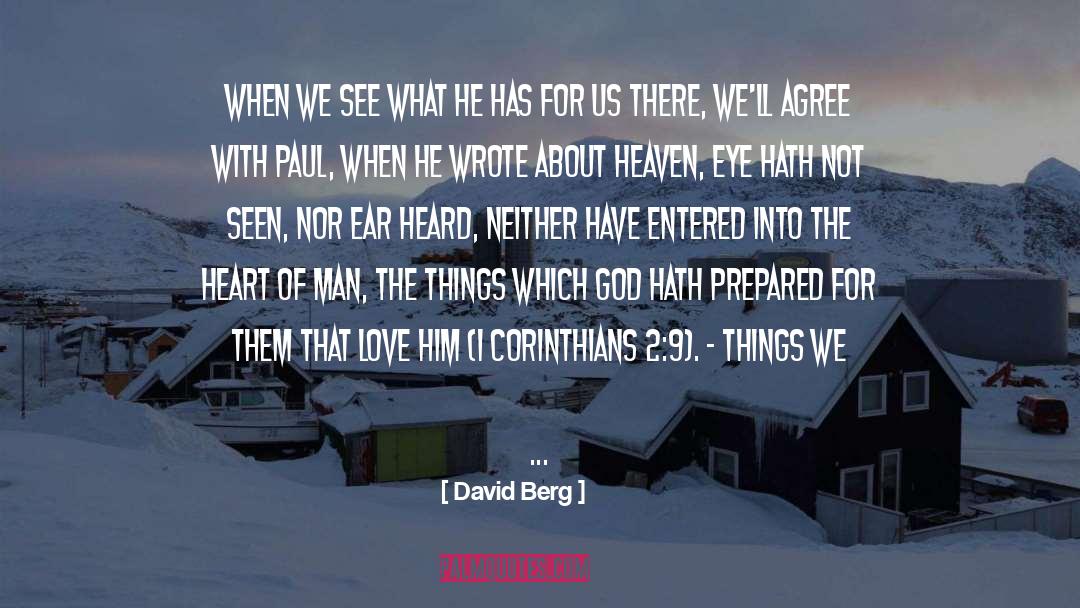 Corinthians quotes by David Berg