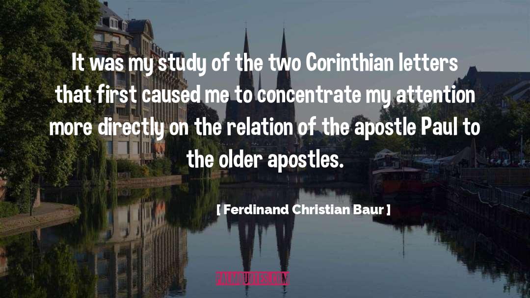 Corinthians quotes by Ferdinand Christian Baur